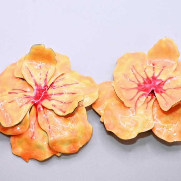 Floral Statement Earrings - Picture 3 of 5